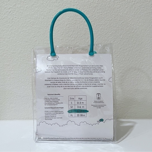 RO & Me by Robeez Soft Polka Dot Knit Shoes 6-12 months - Picture 6 of 6